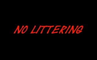 No Littering